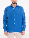Mastricamiciai Linen Shirt In Blue