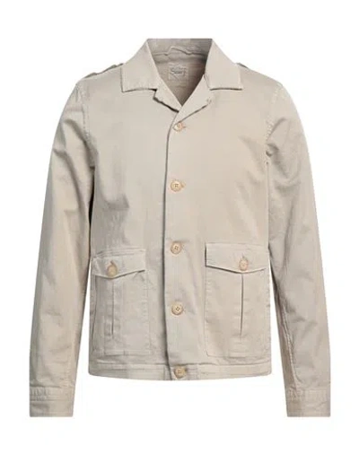Mastricamiciai Man Jacket Beige Size M Cotton, Elastane