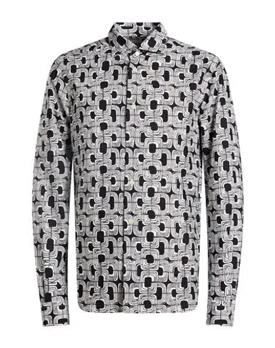 Mastricamiciai Man Shirt Black Size 16 ½ Cotton In Gold