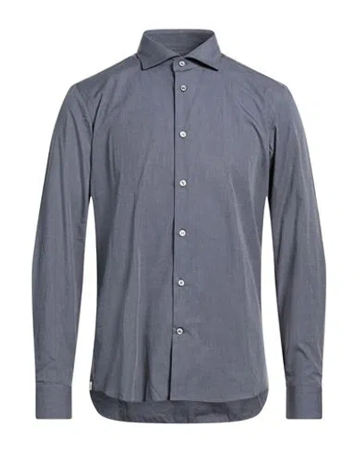Mastricamiciai Man Shirt Grey Size 16 Cotton In Gray