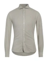 Mastricamiciai Man Shirt Khaki Size 15 Cotton In Beige