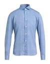 Mastricamiciai Man Shirt Light Blue Size 15 ½ Cotton In Blue