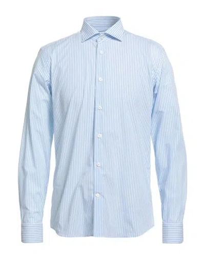 Mastricamiciai Man Shirt Light Blue Size 17 ½ Cotton, Elastane