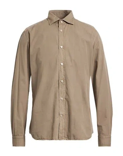 Mastricamiciai Man Shirt Light Green Size 17 Cotton