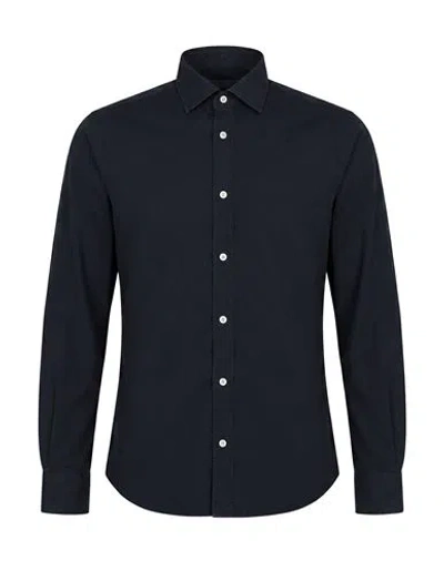 Mastricamiciai Man Shirt Midnight Blue Size 15 ½ Cotton