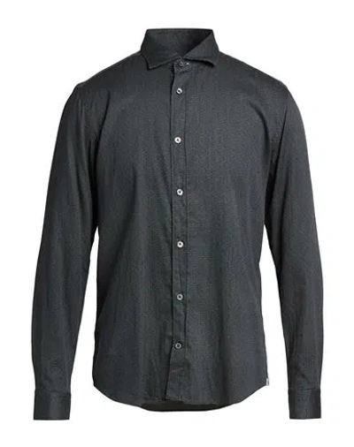 Mastricamiciai Man Shirt Midnight Blue Size 15 ½ Cotton In Green
