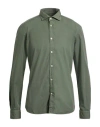 Mastricamiciai Man Shirt Military Green Size 17 ½ Cotton