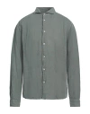 Mastricamiciai Man Shirt Military Green Size 17 ½ Linen
