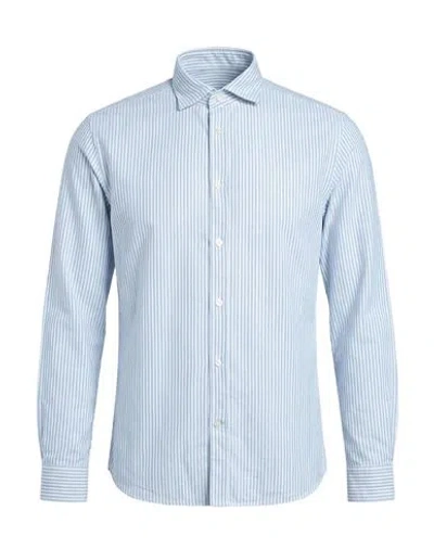 Mastricamiciai Man Shirt Sage Green Size 15 ½ Cotton In Blue