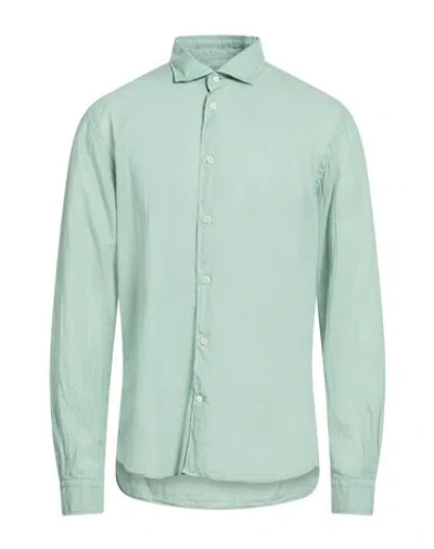 Mastricamiciai Man Shirt Sage Green Size 17 ½ Cotton