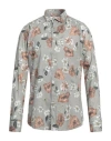 Mastricamiciai Man Shirt Sage Green Size 17 Cotton In Sage Green