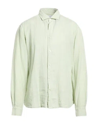 Mastricamiciai Man Shirt Sage Green Size 17 Linen
