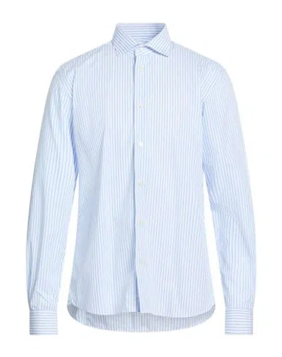 Mastricamiciai Man Shirt Sky Blue Size 17 Cotton