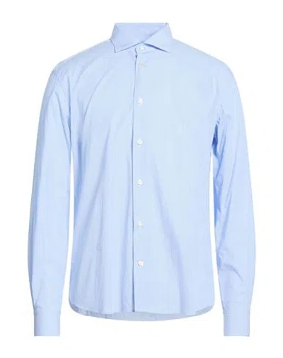 Mastricamiciai Man Shirt Sky Blue Size 17 Cotton