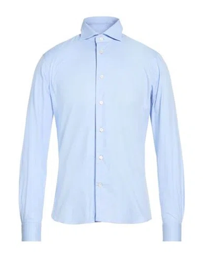 Mastricamiciai Man Shirt Sky Blue Size 17 ½ Cotton