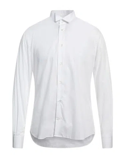 Mastricamiciai Man Shirt White Size 16 Cotton