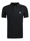Ma.strum Logo-detail Polo Shirt In Black