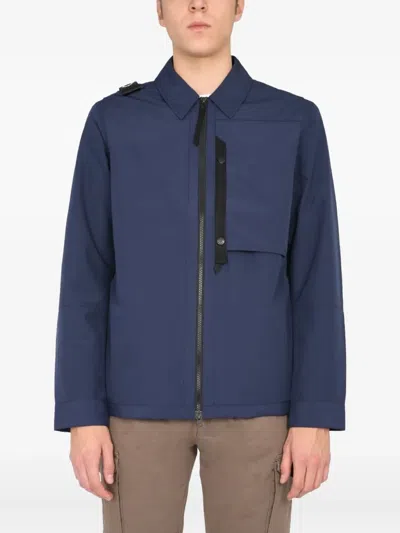 MA.STRUM LOGO-PATCH SHIRT JACKET