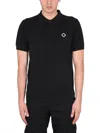 Ma.strum Logo-detail Polo Shirt In Black