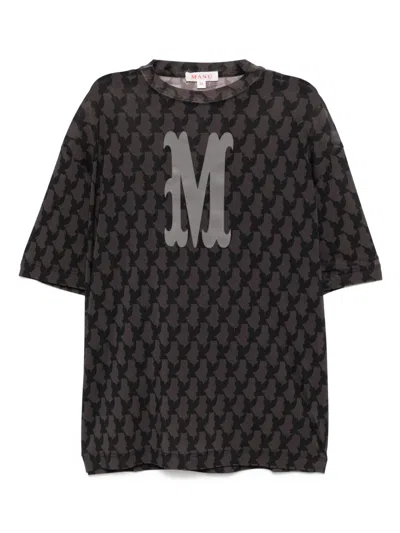 Masu Angel-print Mesh T-shirt