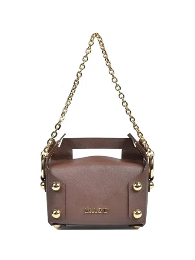 Masu Cake Studded Tote Bag In Brown