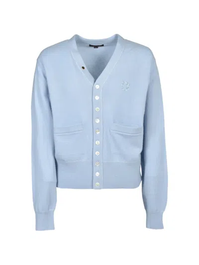 Masu Cotton Cardigan In Blue
