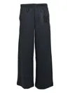 Masu Embroidered Trousers In Black