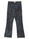 Masu Flocky Rainbow Web Flare Pants