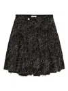 Masu Flocky-web Pleated Shorts