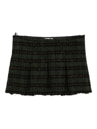 Masu Shaggy Skirt In Green