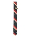 Masu Striped Tie In Red