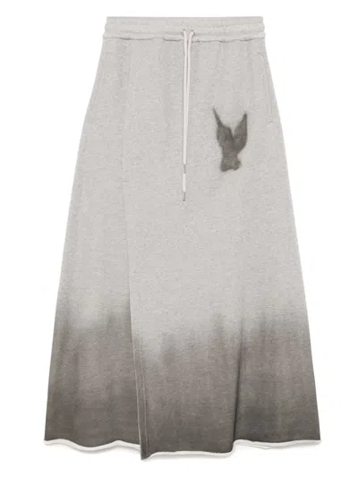 Masu Sweat Maxi Skirt In Gray