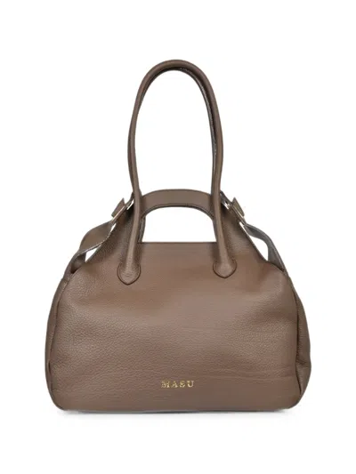 Masu Truffe Logo-print Shoulder Bag In Gray
