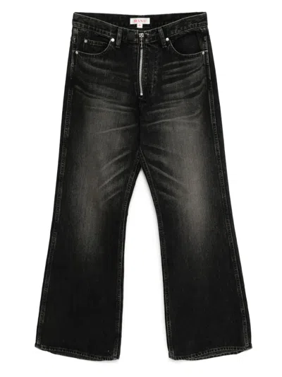 Masu Mb Bell-bottom Jeans In Black