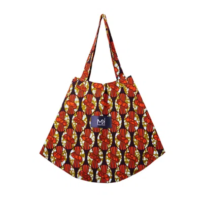 Masum Karimi Women's Iconic Cotton Tote Bag - Knots In Red