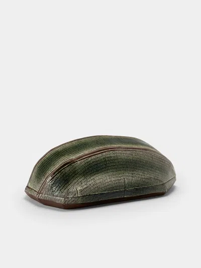 Masumi Ando Textured Tray In Green