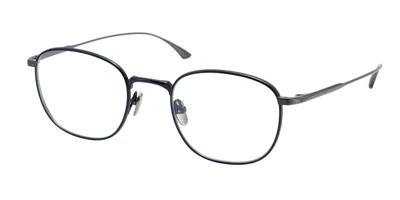 Masunaga Daily News 15 Men's Glasses Blue Size 49 - Free Lenses - Blue Light Block Available In Red