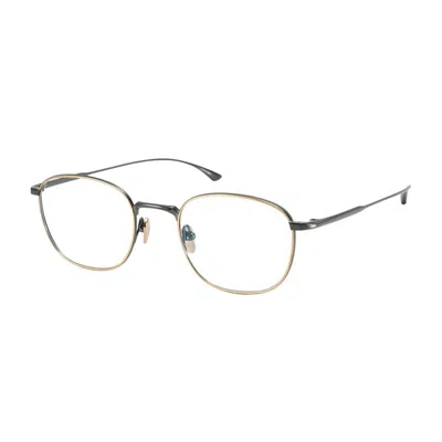 Masunaga Daily News Eyeglasses In Ltd Gold/black