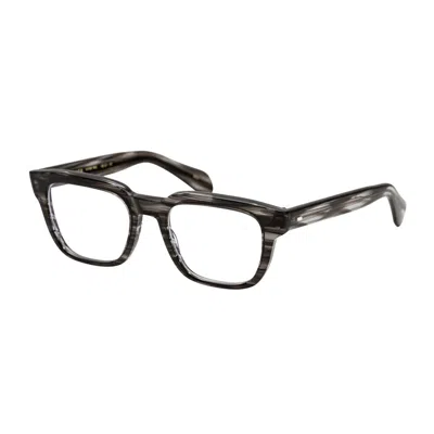 Masunaga Kk 100 One Hundred Rectangular Acetate Optical Frames In Gray
