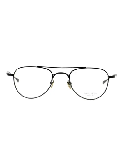 Masunaga Titanium Mini Glasses With International Fit - 150mm Temple Size In Black