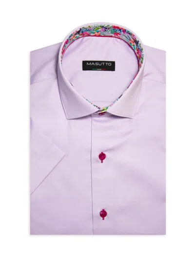 Masutto Men's Forli Classic Fit Dress Shirt In Purple