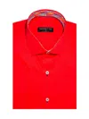 Masutto Men's Classic Fit Dress Shirt In Red