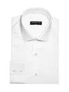 Masutto Men's Classic Fit Solid Dress Shirt In White