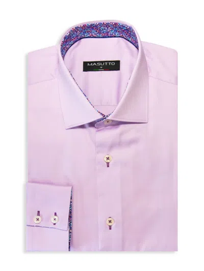 Masutto Men's Lior Classic Fit Contrast Sport Shirt In Multi