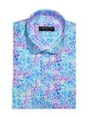 Masutto Men's Roberts Geometric Dress Shirt In Neutral