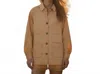 Mat De Misaine Stretch Cotton Work Jacket In Curry In Brown