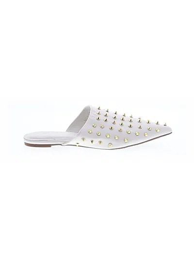 Pre-owned Mata Mule/clog In White