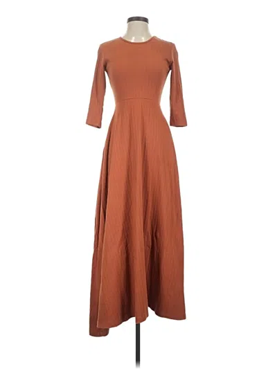 Pre-owned Mata Traders Casual Dress In Brown