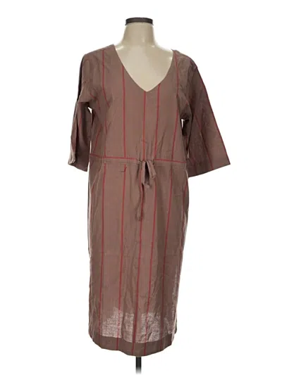 Pre-owned Mata Traders Casual Dress In Brown