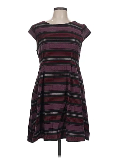 Pre-owned Mata Traders Casual Dress In Burgundy